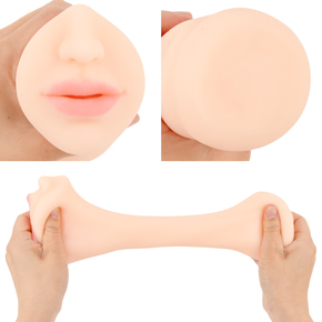 艶めかしいセクシーなリップの挿入口。もっちりと弾力があり、さらさらな質感でベタつきは無く、ニオイもほぼありません。構造は非貫通式です。