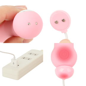 充電はUSB充電式。充電時間は約90分、連続稼働時間は約120分です。充電中はライトが点滅します。
