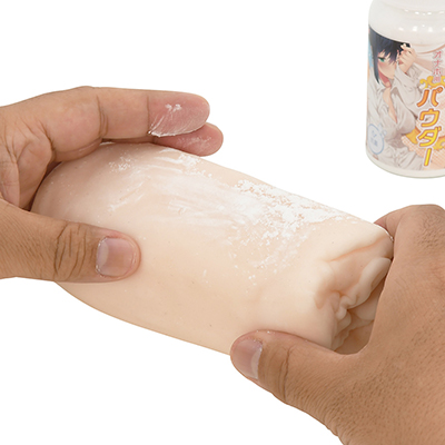 軽く伸ばしただけでスーッと馴染んでいく、上質なタルクです。女の子のニオイがするオナホって…最強かも（笑）