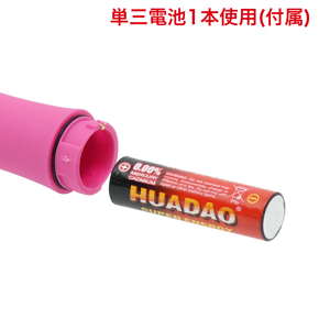 底面の蓋を開けて電池をセットしてください。