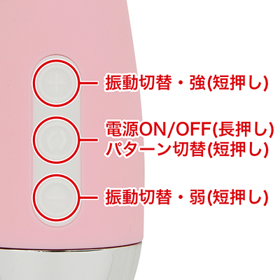 ７種類類の振動パターンと５段階の強弱パターンを搭載。微弱から強振動まで全35種類のバリエーションが楽しめます。