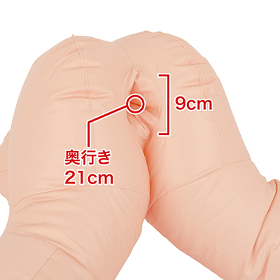 Ｍクラスまでのオナホールなら余裕で装着できそう。空気７割で取り付けるのがコツですよ。　※数値はＮＬＳ実測値