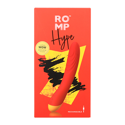 パッケージ。「We-Vibe（ウィーバイブ）」や、「Womanizer（ウーマナイザー）」の姉妹ブランド、『ROMP』が登場しました。
