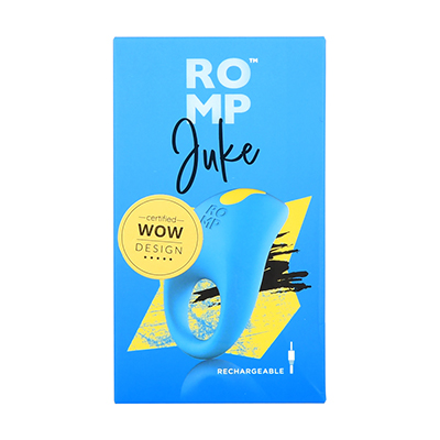 パッケージ。「We-Vibe（ウィーバイブ）」や、「Womanizer（ウーマナイザー）」の姉妹ブランド、『ROMP』が登場しました。