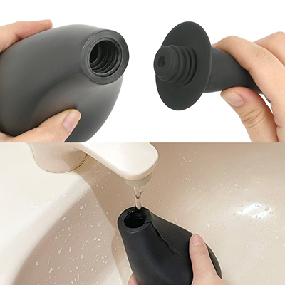 ノズルとポンプは分離が可能で、注水やお手入れもとっても簡単です。