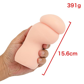 先端にクッションが載ったような独特の形状。ここを含めて前半30％くらいがソフト素材。　※数値はＮＬＳ実測値