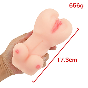【晴月】ボリューミーな肉感トルソー。おっぱいも大きくセクシーですが、着色が萎えます…。　※数値はＮＬＳ実測値
