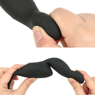 ヘッドはプニっと弾力の、密着メスイキ仕様。素材は高品質なシリコン製で、滑らかな質感です。