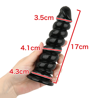 使いやすい先端と巻き巻き形状で、快感が波のように押し寄せます。　※数値はＮＬＳ実測値