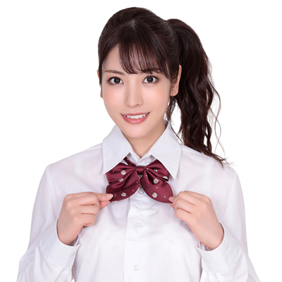 きゅん可愛スクールリボン 紋章花ダークレッド