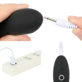 充電はUSB充電式。充電時間は約180分、連続稼働時間は約90分です。充電中はライトが点滅します。