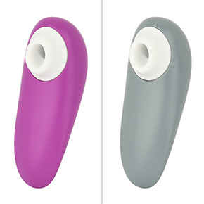 こちらはカラバリの「バイオレット」と「グレー」。落ち着いた色合いは、年配女性にもマッチしてくれるでしょう。