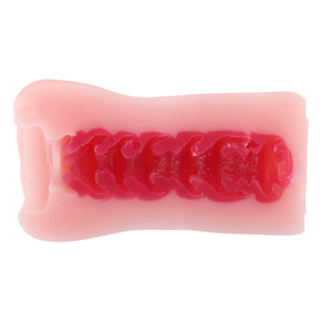 外はモチモチ、中はコリコリの二層構造。締め付け感と突起刺激を堪能できます。