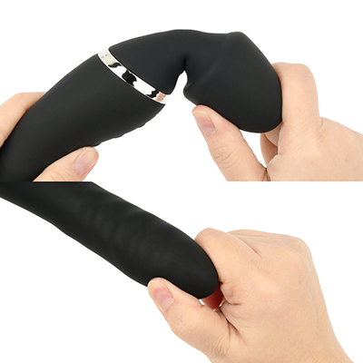 上下どちらのヘッドも柔らかく弾力のあるシリコン製で、使用時の負担を軽減してくれます。