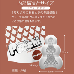 【Sweets】　カカオは「反り返りのあるヒダの多層構造」　ビッシリ並んだヒダは反発しながら複雑に絡みつく刺激です。