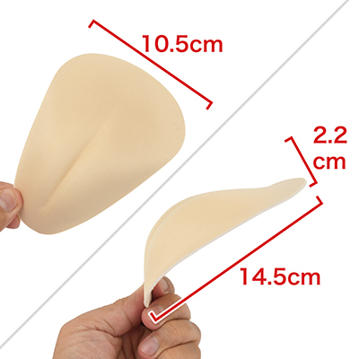【凹女（ボコオンナ）】可愛いメコスジが印象的な女性器。“キャメルトゥ”そのまんま。　※数値はＮＬＳ実測値