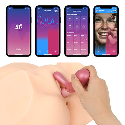 強力なモーターを搭載しながらもバイブレーションの音は控えめ。専用無料アプリ「Satisfyer Connect」を使えば、スマホやタブレットからの遠隔操作も楽しめます。