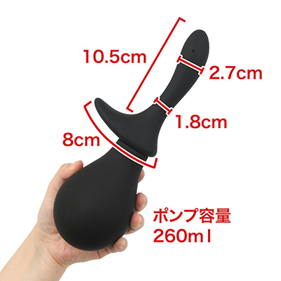 こっちは“前立腺ノズル”。名前の通り、アナニーに特化したノズルのため、お楽しみ用として活躍します。　※数値はＮＬＳ実測値（ポンプ容量除く）