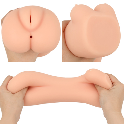 二つの穴で極上の甘え体験を堪能できる２穴仕様。構造は非貫通式です。
