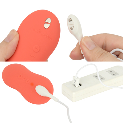 充電はマグネット式USB充電仕様。充電時間は約90分。充電中はライトが点滅し、フル充電されるとライト点灯します。