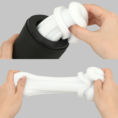 内部のホールは取り外せるので、使用後は水で洗えて衛生的です。