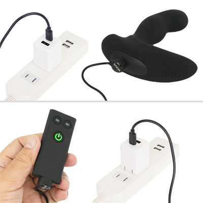 充電時はNEXUS汎用のマグネット式USB-Cケーブルを使います。フル充電までは約２時間、連続稼働は約80分。リモコンは約100時間もの長寿命。