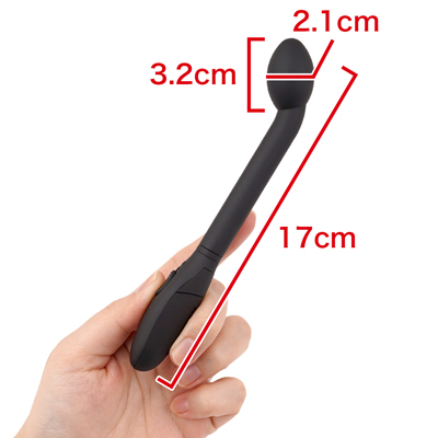 スマートで握りやすいシンプル形状。コンパクトで軽いから長時間の使用も疲れません。　※数値はＮＬＳ実測値