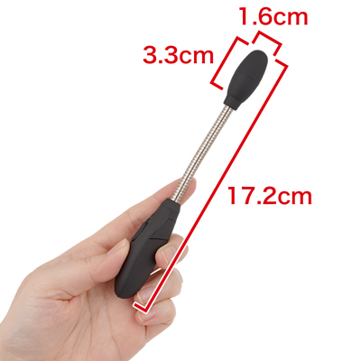 スマートで握りやすいシンプル形状。コンパクトで軽いから長時間の使用も疲れません。　※数値はＮＬＳ実測値