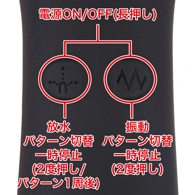 10種類の振動パターンを搭載。洗浄だけじゃなく、バイブとしてもお使いいただけます。