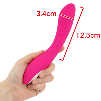 【ハニーディッパー】　このハニーディッパーはシンプルな形状がポイント。ワンポイントでの使用に適した扱いやすいバイブになっています。　※数値はＮＬＳ実測値