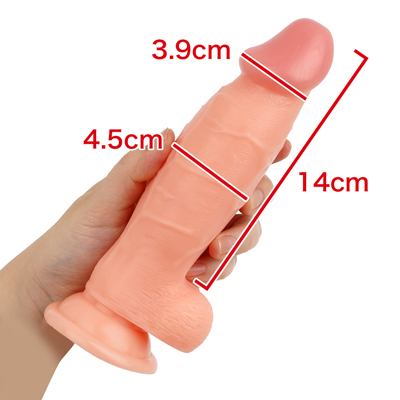 【ツチノコ14cm】　根元が細く胴が太い、ツチノコに似た名器。　※数値はＮＬＳ実測値