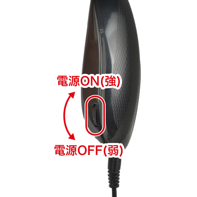 コントローラーのダイヤルで操作します。シンプルで使いやすく、手元を見ずに簡単に操作できます。