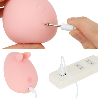 充電はUSB充電式。充電時間は約60分、連続稼働時間は約90分です。充電中はライトが点滅します。