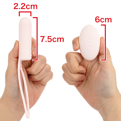 ひも付きで取り出しやすい、シンプルなローター。リモコンは約５～10Ｍの範囲で遠隔操作が可能です。　※数値はＮＬＳ実測値
