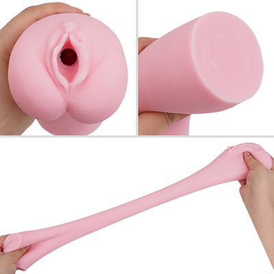 女性器的な挿入口ですが、興奮を誘うようなものではありません。アウターの硬度バランスは抜群で、モッチリしつつも心地よく伸縮します。