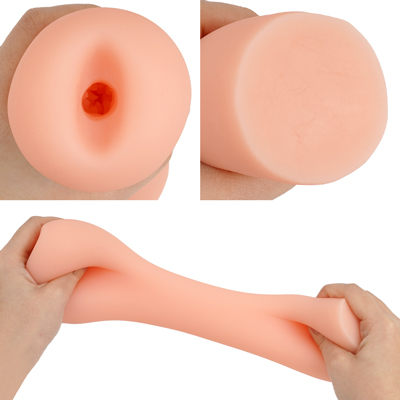 バランスのいい締まり具合で、挿入しても押し出されない絶妙な弾力感の非貫通式。