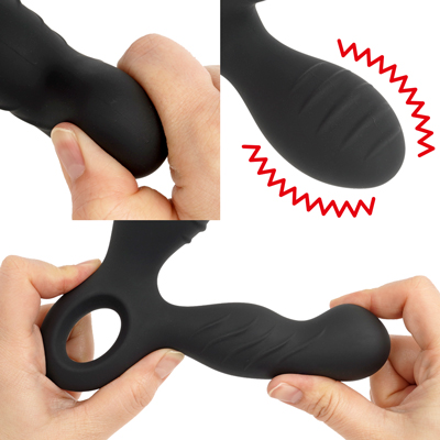 本体はハイグレードなシリコン製で、ヘッド部分は弾力があり程よい圧力で前立腺を刺激します。繋ぎ目のない防水仕様なので、使用後は水で洗えてお手入れも簡単です。