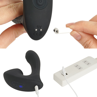 充電はマグネット式USB充電仕様。充電時間は約70分、連続稼働時間は約75分です。充電中はライトが点滅します。