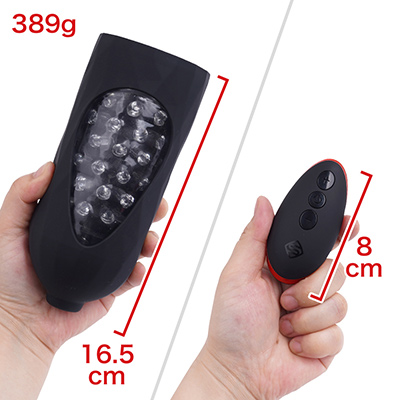400ｇ近くある専用ホールには、黒いソフトカバーが付きます。リモコンの有効範囲は約３ｍと表記されています。　※数値はＮＬＳ実測値