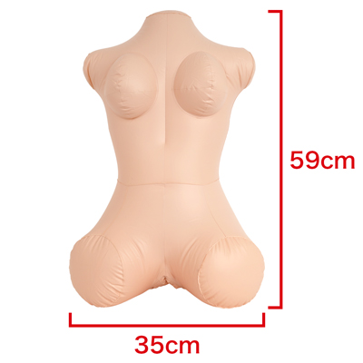 【BODY】　均整の取れたボディバランスで上半身まで再現した、全体位対応のエアドール。前からでも後ろからでも様々な体位でのプレイが可能です。　※数値はＮＬＳ実測値