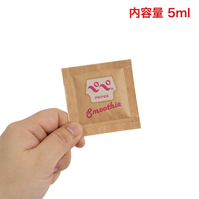 茶封筒のような紙色がシンプルかつオシャレ。アルミパウチと比べて劣化しにくく、容量的にもちょうどいいので、つねに１～２個常備しておきたくなります。
