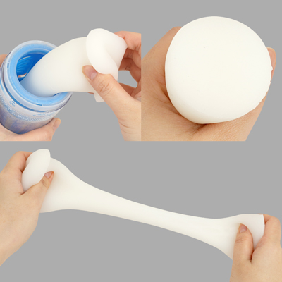 ニオイ・ベタつきをカットした使い心地の良いもちもち素材を使用。カップは取り外し可能なので洗って繰り返し使えます。