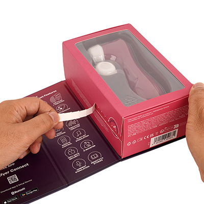 現行サティス製品のパケは、ほぼすべてミシン開封式です。ひと目で未開封であることがわかる安心感は大きく、こんなところも人気の理由。