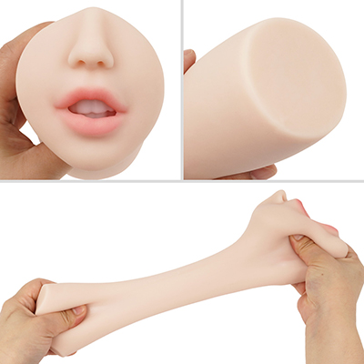 唇のツヤやシワなどがナチュラルで美しく、造型も一級品。全体の硬度バランスも見事で、アウター、インナー、歯パーツのすべてがちょうどええ。