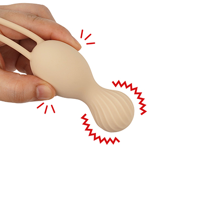 センサーに圧力が掛かるとヘッドが振動します。静音性も素晴らしく、通常の膣トレボールで膣の動きが掴めなかった方にオススメです。