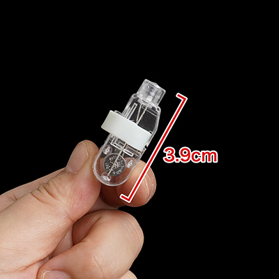 本体も単純な仕組み。これ以上ないほどコンパクトで、重量も４ｇほどしかないため、手の中にスッポリ隠せます。　※数値はＮＬＳ実測値