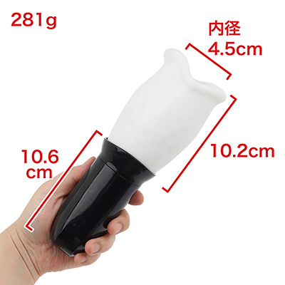 モーターの入ったグリップに、回転ユニットが直接くっついているシンプルな構成。コンパクトで軽いのも利点です。　※数値はＮＬＳ実測値