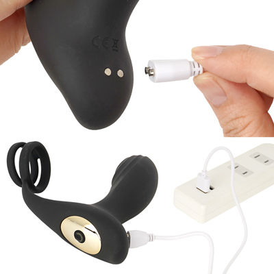 充電はマグネット式USB充電仕様。充電時間は約120分、連続稼働時間は約60分です。充電中はライトが点滅します。