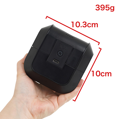 カバーを外しても、パッと見は電動オナホに思えないコンパクトさ。軽量なのも素晴らしく、扱いやすいです。　※数値はＮＬＳ実測値