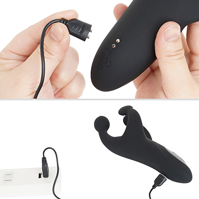マグネット接続のUSB充電式。フル充電までは約２時間、連続稼働は約60分です。価格を考えれば、仕様もバッテリーも十分な性能でしょう。